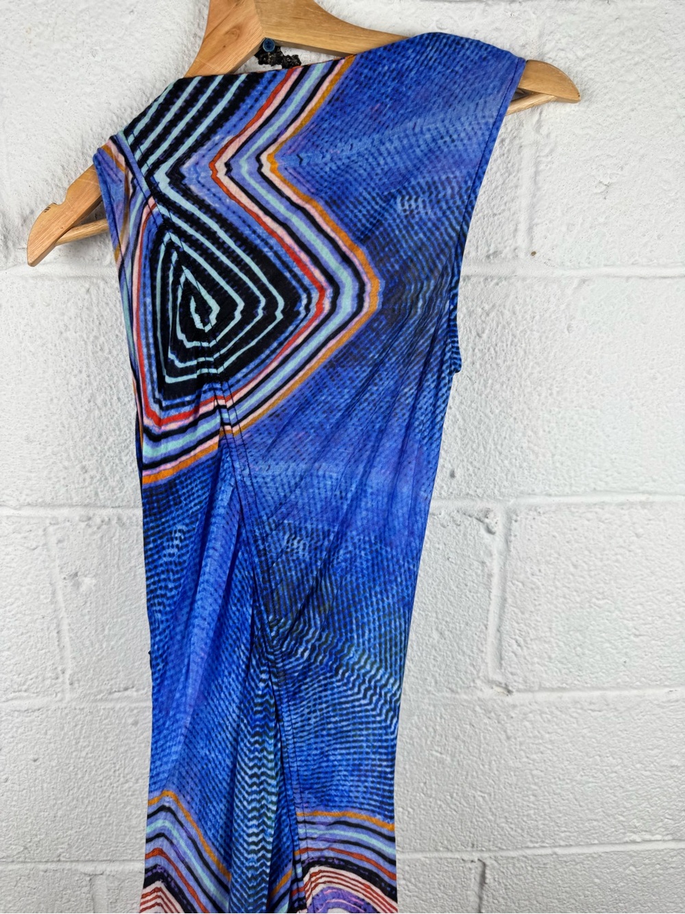 Ulla Johnson Natalia Ruched Lyocell Maxi Dress – Neptune Print – Size P - Picture 5 of 13